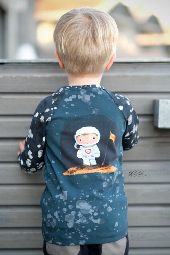 Jersey-Stoff Weltraum Astronaut Rakete 
