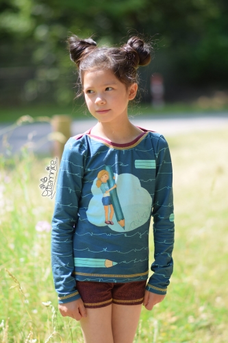 Jersey-Stoff Schule Einschulung 