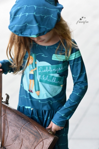 Jersey-Stoff Schule Einschulung 