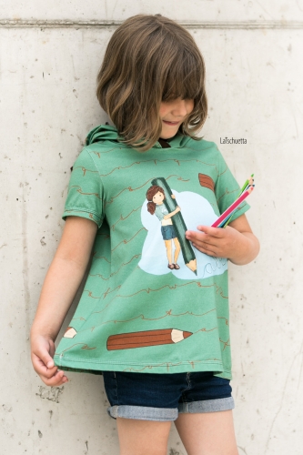 Jersey-Stoff Schule Einschulung 