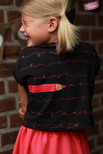 Jersey-Stoff Schule Einschulung 