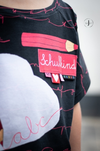 Jersey-Stoff Schule Einschulung 