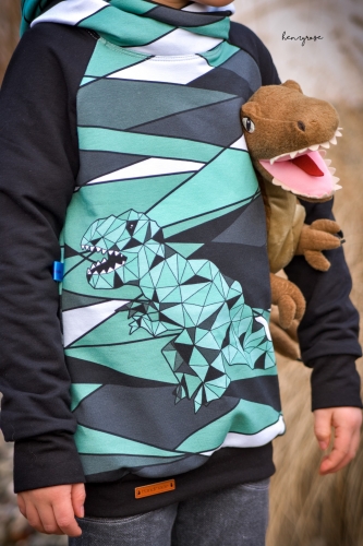 Jersey-Stoff Dino Dinosaurier T-Rex 