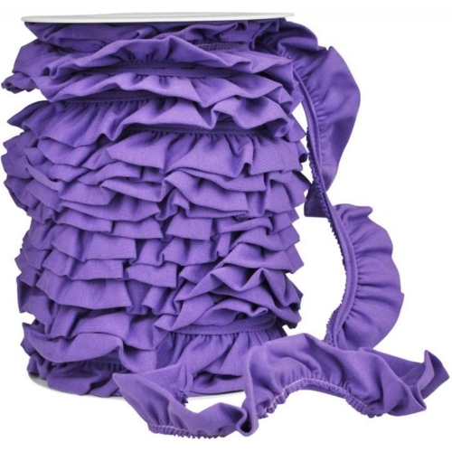 Liebchen-Jersey Volantband (30mm) #violet (1,0m)