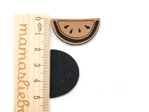 Kunstleder-Label-Set #Melone (2er-Set)