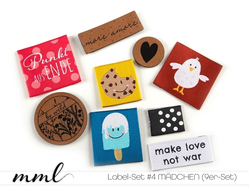 Label-Set #4 MÄDCHEN (9er-Set) EINZELSET