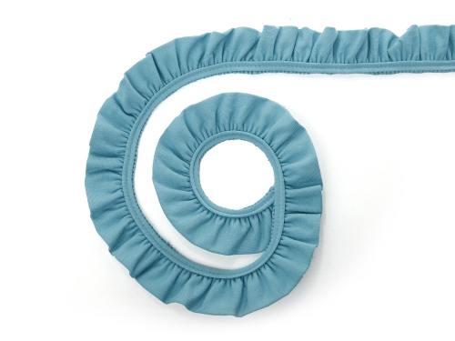 Liebchen-Jersey Volantband (30mm) #aragonitblau (1,0m)