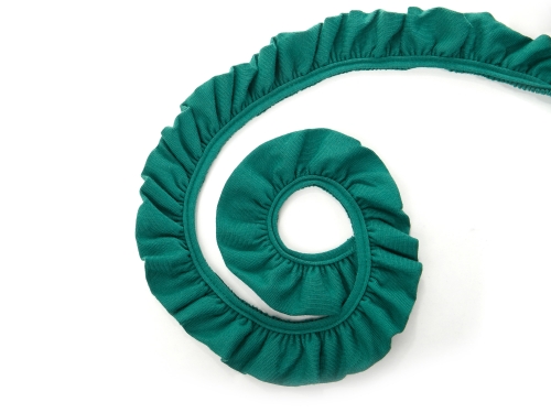 Liebchen-Jersey Volantband (30mm) #dunkelgrün (1,0m)