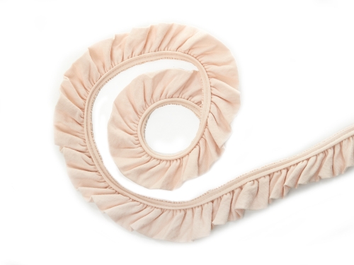 Liebchen-Jersey Volantband (30mm) #leinen (1,0m)
