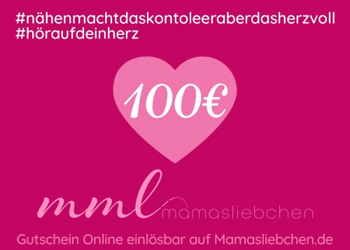 mamasliebchen - Geschenk-Gutschein (100,- EUR)