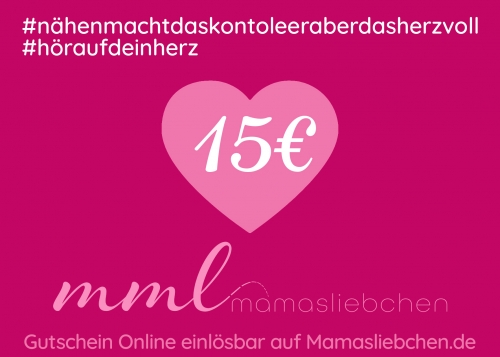 mamasliebchen - Geschenk-Gutschein (15,- EUR)