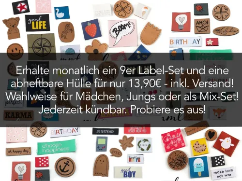 mamasliebchen Label-Set-Abo (Mädchen) - INKL. 5x 9er Hülle