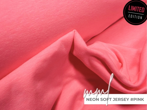 NEON Soft Jersey pink #neonpink hellpink meliert rosa