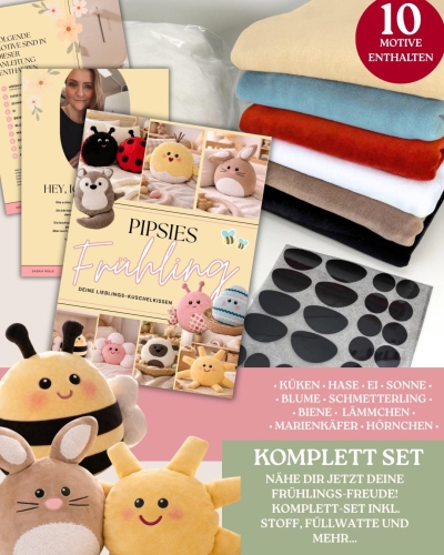 Pipsies #Frühling DIY-Näh-Set (Schnitte, Stoffe und Zubehör)