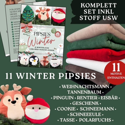 Pipsies #Winter DIY-Näh-Set (Schnitte, Stoffe und Zubehör)