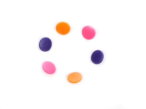 Prym Love Druckknöpfe (12,4mm) orange/pink/violett