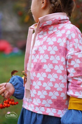 Sommer- Sweat-Stoff little lucky clover #dusty-rose