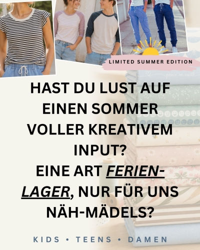 Summer Sew Society Paket (Damen - 8x 1,5m oder 6x 2m + 3 E-Books + Überraschung)