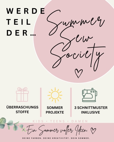 Summer Sew Society Paket (Damen - 8x 1,5m oder 6x 2m + 3 E-Books + Überraschung)