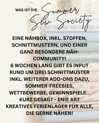 Summer Sew Society Paket (Teen - 11m Stoff + 3 E-Books + Überraschung)