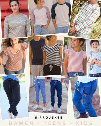 Summer Sew Society Paket (Teen - 11m Stoff + 3 E-Books + Überraschung)