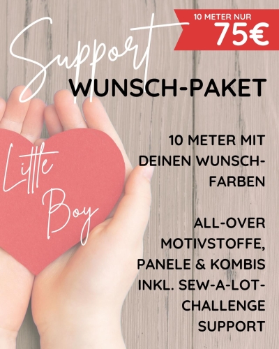 Support Wunsch-Paket #little boy (10m+ mamasliebchen-Stoffe)
