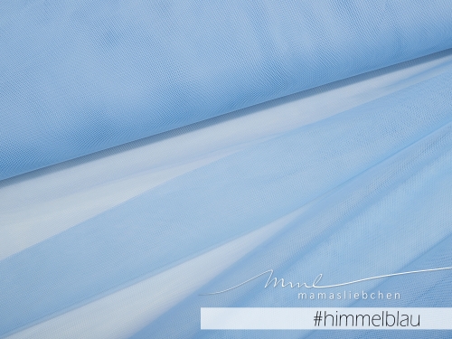 Tüll-Stoff  #himmelblau (0,25m)