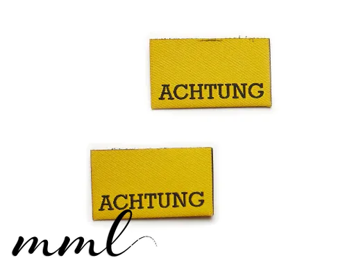 Weblabel-Set #Achtung (2er-Set)