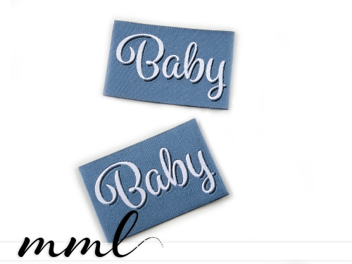 Weblabel-Set #Baby blau (2er-Set)