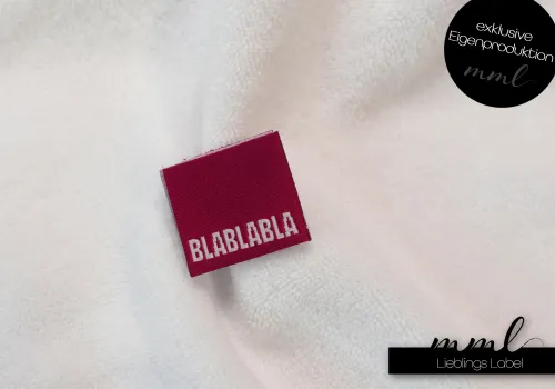 Weblabel-Set #BlaBlaBla (pink) (2er-Set)