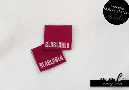 Weblabel-Set #BlaBlaBla (pink) (2er-Set)