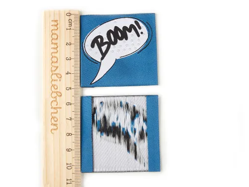 Weblabel-Set #Boom! blau (2er-Set)