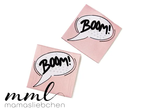 Weblabel-Set #Boom! rosa (2er-Set)