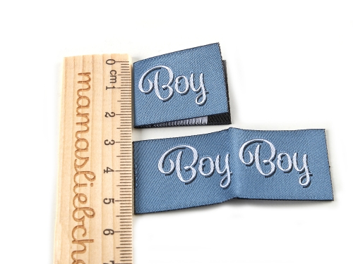 Weblabel-Set #Boy blau (2er-Set)