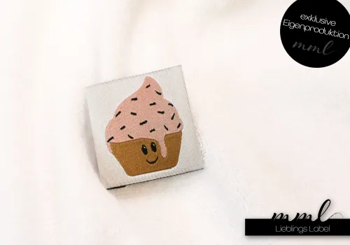 Weblabel-Set #Cupcake (weiß) (2er-Set)