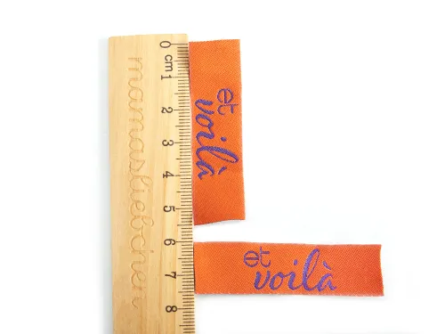 Weblabel-Set #et voila (lila/orange) (2er-Set)