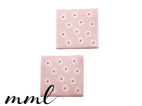 Weblabel-Set #Gänseblümchen (rosa) (2er-Set)