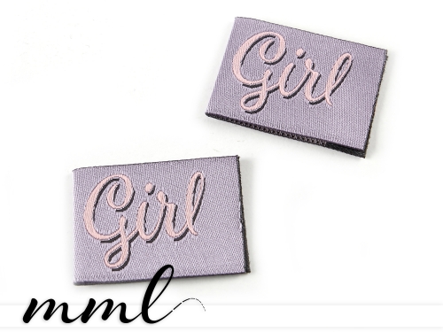 Weblabel-Set #Girl rosa (2er-Set)