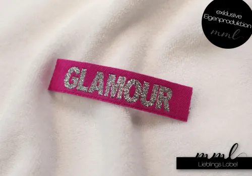 Weblabel-Set #GLAMOUR (glitter/pink) (2er-Set)