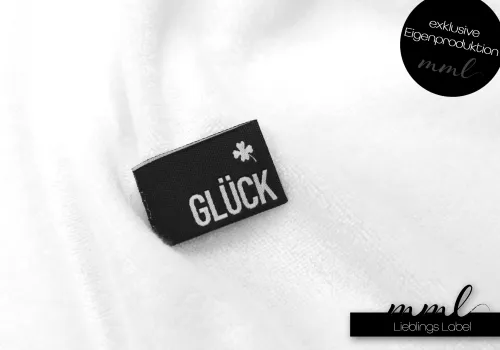 Weblabel-Set #Glück mit Kleeblatt (2er-Set)