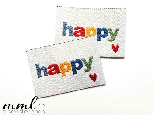 Weblabel-Set #happy bunt (2er-Set)