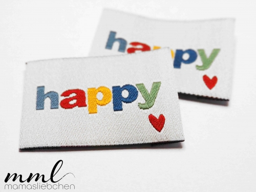 Weblabel-Set #happy bunt (2er-Set)