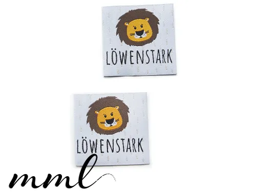 Weblabel-Set #Löwenstark (2er-Set)