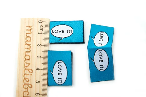 Weblabel-Set #Love it! (blau) (3er-Set)