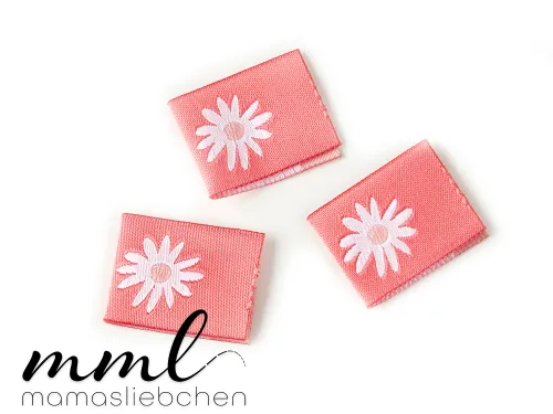 Weblabel-Set #Margerite pink (3er-Set)