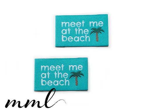 Weblabel-Set #meet me at the beach (2er-Set)