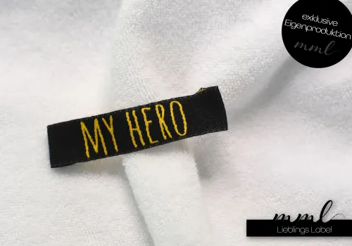 Weblabel-Set #MY HERO (gelb/schwarz) (2er-Set)