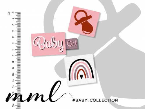 Weblabel-Set #New Baby GIRL (4er-Set)