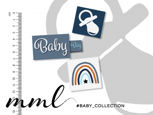 Weblabel-Set #New Baby BOY (4er-Set)