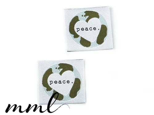 Weblabel-Set #peace (Planet) (2er-Set)